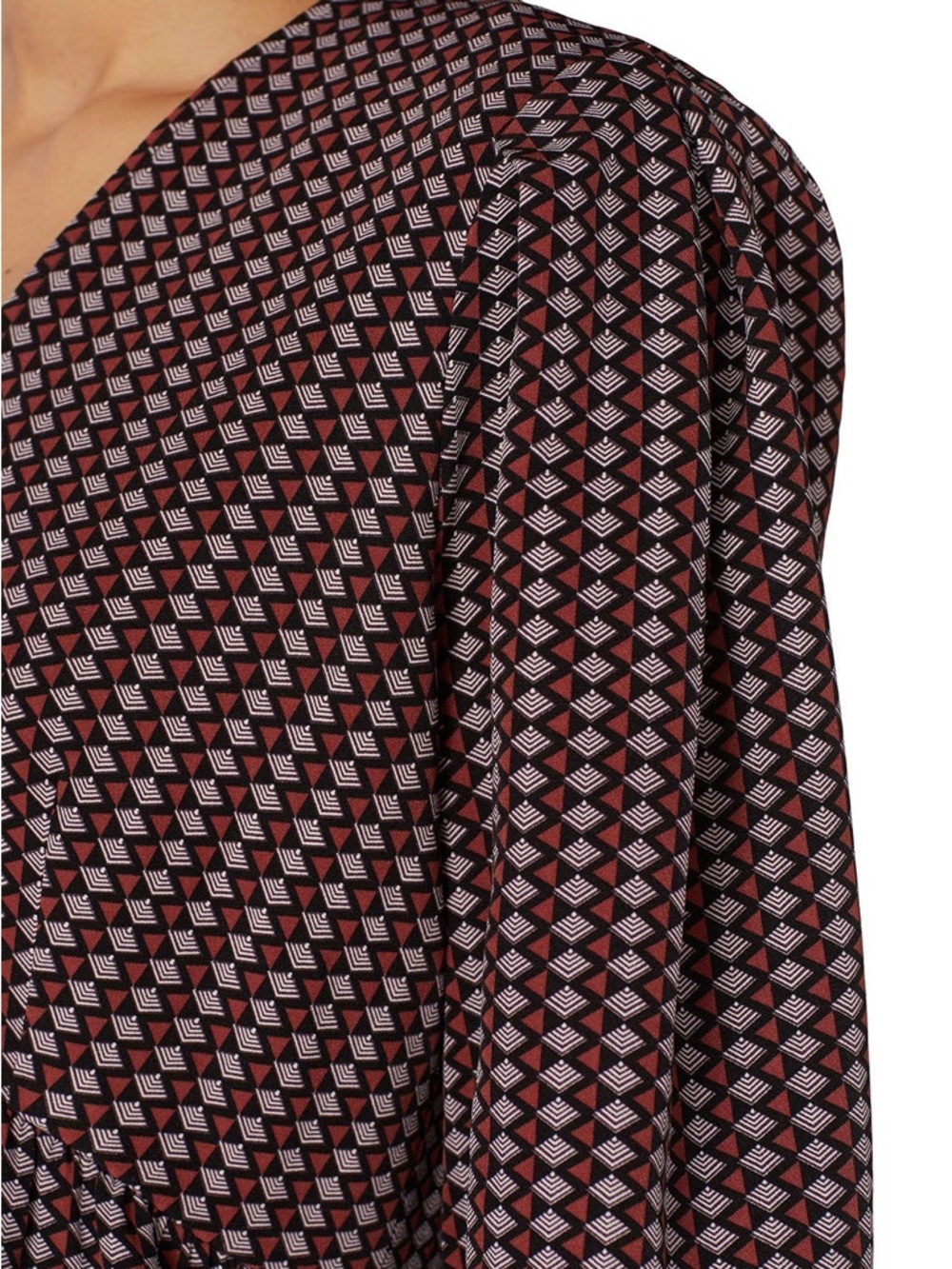 Love, Whit By Whitney Port Purple Geo Printed Dress View 3